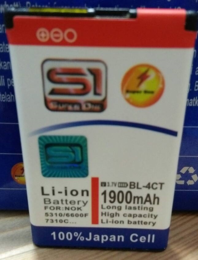 BATERAI S1 DOBEL POWER NOKIA BL-4CT 1.900 MAH